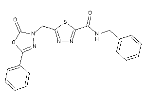 N-benzyl-5-[(2-keto-5-phenyl-1,3,4-oxadiazol-3-yl)methyl]-1,3,4-thiadiazole-2-carboxamide