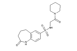 2-keto-N-(2-keto-2-piperidino-ethyl)-1,3,4,5-tetrahydro-1-benzazepine-7-sulfonamide
