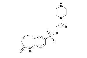 Image of 2-keto-N-(2-keto-2-piperazino-ethyl)-1,3,4,5-tetrahydro-1-benzazepine-7-sulfonamide
