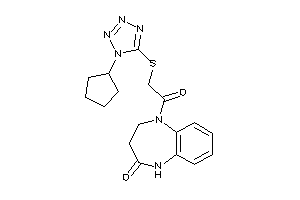 1-[2-[(1-cyclopentyltetrazol-5-yl)thio]acetyl]-3,5-dihydro-2H-1,5-benzodiazepin-4-one