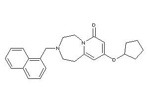 9-(cyclopentoxy)-3-(1-naphthylmethyl)-1,2,4,5-tetrahydropyrido[2,1-g][1,4]diazepin-7-one