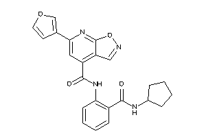 N-[2-(cyclopentylcarbamoyl)phenyl]-6-(3-furyl)isoxazolo[5,4-b]pyridine-4-carboxamide