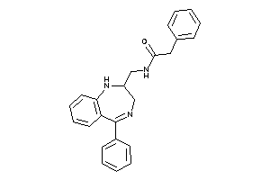 2-phenyl-N-[(5-phenyl-2,3-dihydro-1H-1,4-benzodiazepin-2-yl)methyl]acetamide