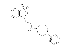 2-[(1,1-diketo-1,2-benzothiazol-3-yl)amino]-1-[4-(2-pyridyl)-1,4-diazepan-1-yl]ethanone