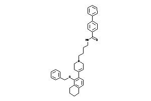 N-[4-[4-(5-benzoxytetralin-6-yl)-3,6-dihydro-2H-pyridin-1-yl]butyl]-4-phenyl-benzamide
