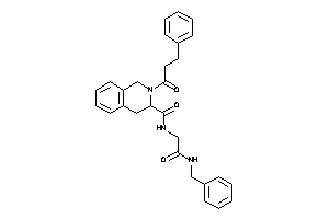 N-[2-(benzylamino)-2-keto-ethyl]-2-hydrocinnamoyl-3,4-dihydro-1H-isoquinoline-3-carboxamide