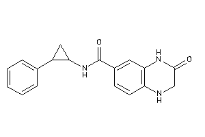 3-keto-N-(2-phenylcyclopropyl)-2,4-dihydro-1H-quinoxaline-6-carboxamide