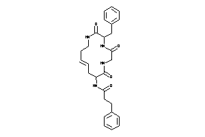 N-(9-benzyl-8,11,14-triketo-7,10,13-triazacyclotetradec-3-en-1-yl)-3-phenyl-propionamide