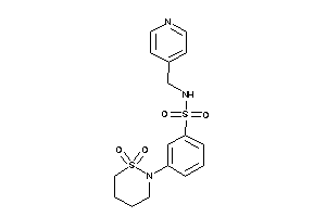 3-(1,1-diketothiazinan-2-yl)-N-(4-pyridylmethyl)benzenesulfonamide