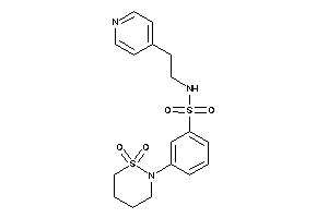 3-(1,1-diketothiazinan-2-yl)-N-[2-(4-pyridyl)ethyl]benzenesulfonamide