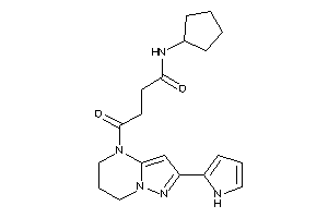 N-cyclopentyl-4-keto-4-[2-(1H-pyrrol-2-yl)-6,7-dihydro-5H-pyrazolo[1,5-a]pyrimidin-4-yl]butyramide