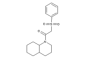 1-(3,4,4a,5,6,7,8,8a-octahydro-2H-quinolin-1-yl)-2-besyl-ethanone