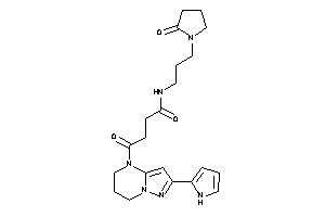 4-keto-N-[3-(2-ketopyrrolidino)propyl]-4-[2-(1H-pyrrol-2-yl)-6,7-dihydro-5H-pyrazolo[1,5-a]pyrimidin-4-yl]butyramide