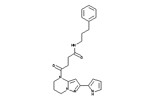 4-keto-N-(3-phenylpropyl)-4-[2-(1H-pyrrol-2-yl)-6,7-dihydro-5H-pyrazolo[1,5-a]pyrimidin-4-yl]butyramide