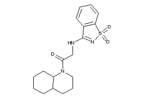 1-(3,4,4a,5,6,7,8,8a-octahydro-2H-quinolin-1-yl)-2-[(1,1-diketo-1,2-benzothiazol-3-yl)amino]ethanone