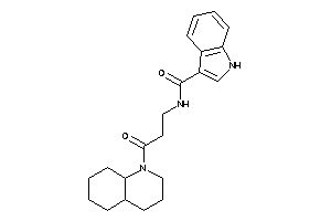 N-[3-(3,4,4a,5,6,7,8,8a-octahydro-2H-quinolin-1-yl)-3-keto-propyl]-1H-indole-3-carboxamide