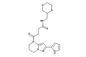 N-(1,4-dioxan-2-ylmethyl)-4-keto-4-[2-(1H-pyrrol-2-yl)-6,7-dihydro-5H-pyrazolo[1,5-a]pyrimidin-4-yl]butyramide