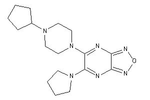 Image of 6-(4-cyclopentylpiperazino)-5-pyrrolidino-furazano[3,4-b]pyrazine