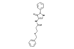 3-(benzylthio)-N-(5-keto-1-phenyl-3-pyrazolin-4-yl)propionamide