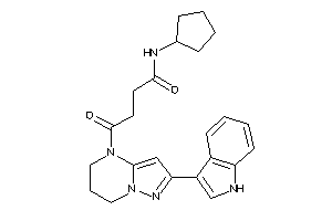 N-cyclopentyl-4-[2-(1H-indol-3-yl)-6,7-dihydro-5H-pyrazolo[1,5-a]pyrimidin-4-yl]-4-keto-butyramide