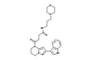 4-[2-(1H-indol-3-yl)-6,7-dihydro-5H-pyrazolo[1,5-a]pyrimidin-4-yl]-4-keto-N-(3-morpholinopropyl)butyramide