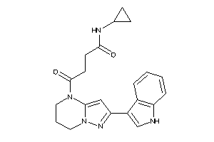 N-cyclopropyl-4-[2-(1H-indol-3-yl)-6,7-dihydro-5H-pyrazolo[1,5-a]pyrimidin-4-yl]-4-keto-butyramide