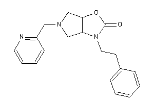 3-phenethyl-5-(2-pyridylmethyl)-3a,4,6,6a-tetrahydropyrrolo[3,4-d]oxazol-2-one