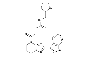 4-[2-(1H-indol-3-yl)-6,7-dihydro-5H-pyrazolo[1,5-a]pyrimidin-4-yl]-4-keto-N-(pyrrolidin-2-ylmethyl)butyramide