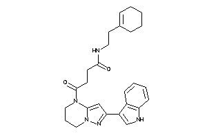 N-(2-cyclohexen-1-ylethyl)-4-[2-(1H-indol-3-yl)-6,7-dihydro-5H-pyrazolo[1,5-a]pyrimidin-4-yl]-4-keto-butyramide