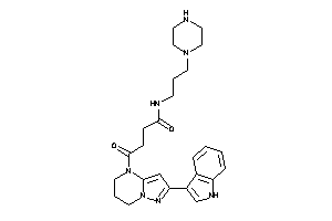 4-[2-(1H-indol-3-yl)-6,7-dihydro-5H-pyrazolo[1,5-a]pyrimidin-4-yl]-4-keto-N-(3-piperazinopropyl)butyramide