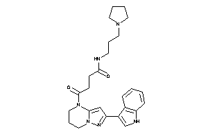 4-[2-(1H-indol-3-yl)-6,7-dihydro-5H-pyrazolo[1,5-a]pyrimidin-4-yl]-4-keto-N-(3-pyrrolidinopropyl)butyramide