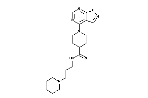 1-isoxazolo[5,4-d]pyrimidin-4-yl-N-(3-piperidinopropyl)isonipecotamide