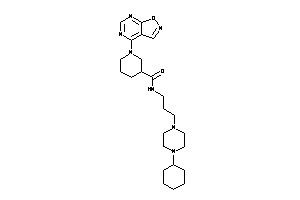 N-[3-(4-cyclohexylpiperazino)propyl]-1-isoxazolo[5,4-d]pyrimidin-4-yl-nipecotamide