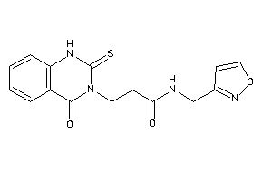 N-(isoxazol-3-ylmethyl)-3-(4-keto-2-thioxo-1H-quinazolin-3-yl)propionamide