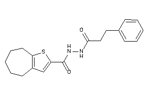 N'-hydrocinnamoyl-5,6,7,8-tetrahydro-4H-cyclohepta[b]thiophene-2-carbohydrazide