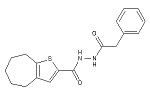 N'-(2-phenylacetyl)-5,6,7,8-tetrahydro-4H-cyclohepta[b]thiophene-2-carbohydrazide