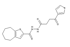 N'-[4-keto-4-(3-thienyl)butanoyl]-5,6,7,8-tetrahydro-4H-cyclohepta[b]thiophene-2-carbohydrazide