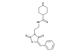 N-[2-(5-benzal-2,4-diketo-thiazolidin-3-yl)ethyl]isonipecotamide