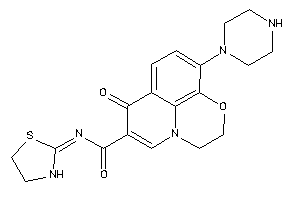 Keto-piperazino-N-thiazolidin-2-ylidene-BLAHcarboxamide