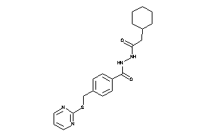 N'-(2-cyclohexylacetyl)-4-[(2-pyrimidylthio)methyl]benzohydrazide