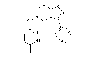 3-(3-phenyl-6,7-dihydro-4H-isoxazolo[4,5-c]pyridine-5-carbonyl)-1H-pyridazin-6-one