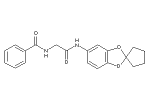 N-[2-keto-2-(spiro[1,3-benzodioxole-2,1'-cyclopentane]-5-ylamino)ethyl]benzamide