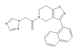 Image of 1-[3-(1-naphthyl)-6,7-dihydro-4H-isoxazolo[4,5-c]pyridin-5-yl]-2-(1,2,4-triazol-1-yl)ethanone