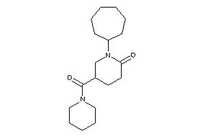 1-cycloheptyl-5-(piperidine-1-carbonyl)-2-piperidone