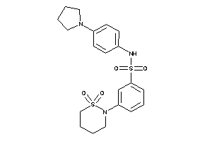 3-(1,1-diketothiazinan-2-yl)-N-(4-pyrrolidinophenyl)benzenesulfonamide