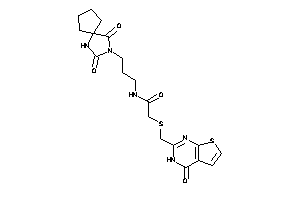 N-[3-(2,4-diketo-1,3-diazaspiro[4.4]nonan-3-yl)propyl]-2-[(4-keto-3H-thieno[2,3-d]pyrimidin-2-yl)methylthio]acetamide