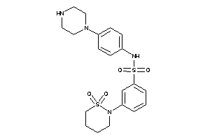 3-(1,1-diketothiazinan-2-yl)-N-(4-piperazinophenyl)benzenesulfonamide