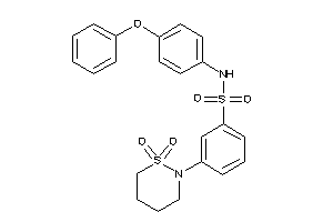 3-(1,1-diketothiazinan-2-yl)-N-(4-phenoxyphenyl)benzenesulfonamide