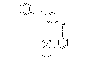 N-(4-benzoxyphenyl)-3-(1,1-diketothiazinan-2-yl)benzenesulfonamide