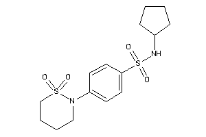 N-cyclopentyl-4-(1,1-diketothiazinan-2-yl)benzenesulfonamide